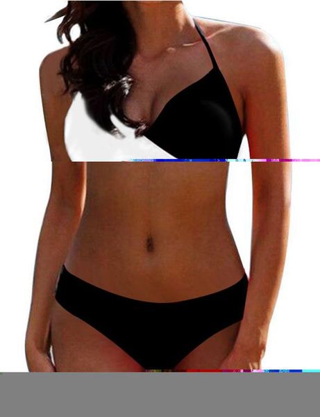 

2020 new swimsuit women europe and america hard pack split swimsuit matching swimwear bikini s-3xl wholesale, White;black