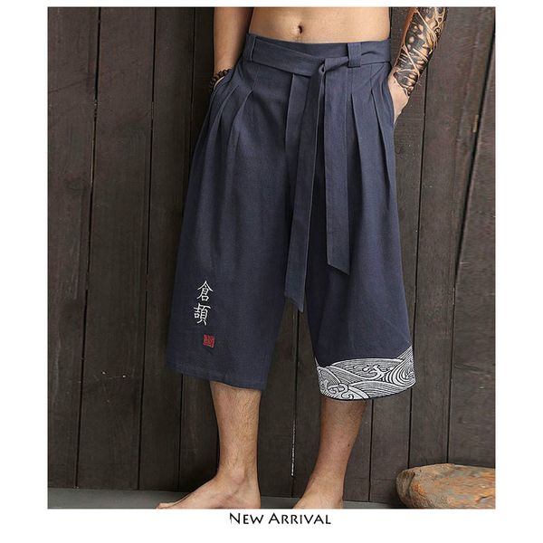

men wide leg pants streetwear harajuku 2020 print chinese style joggers pants mens vintage casual sweatpants 4xl, Black