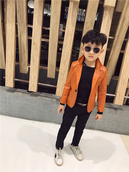 

boys spring pu coat children kids winter pu leather jackets baby boys clothes boys clothing outwear, Blue;gray