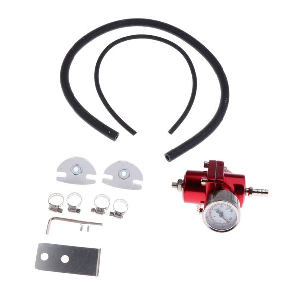 

car 0-140psi adjustable fuel pressure regulator with gauge hose kits