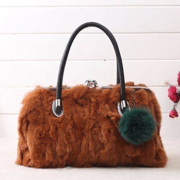 

рамка природные кони волос сумки женщин вскользь волос fur смазливая сумки на ремне женщины зима muff отдыха kisslock crossbody сумка
