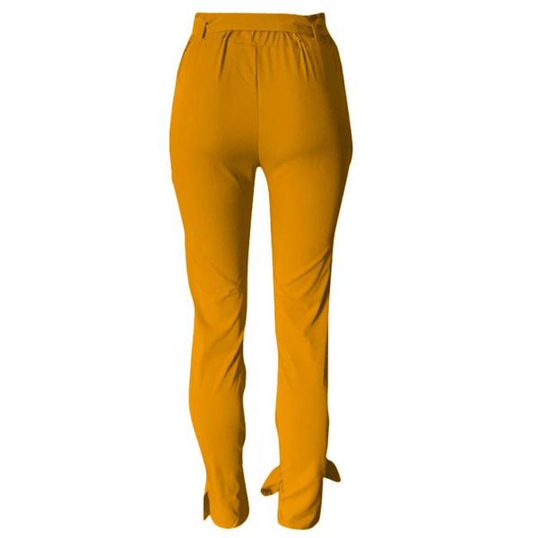 

2019 новый стиль женщин мода повседневная тонкий брюки осень sexy бинты цвета и ножные связывающиеся брюки z815, Black