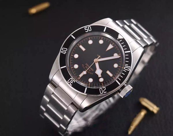 

Hot sell Quality luxury Men's Watches Black Dial Stainless Steel Watch Men Watch With Calendar Original Table Buckle Fashion Watch