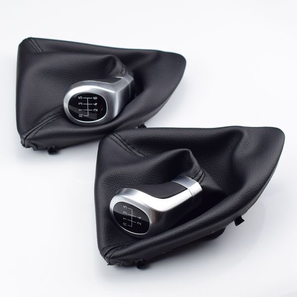 

5/6 speed left hand driver side gear shift knob handle head stick shifter lever gaiter boot cover kit for e87 120i 120d 135i