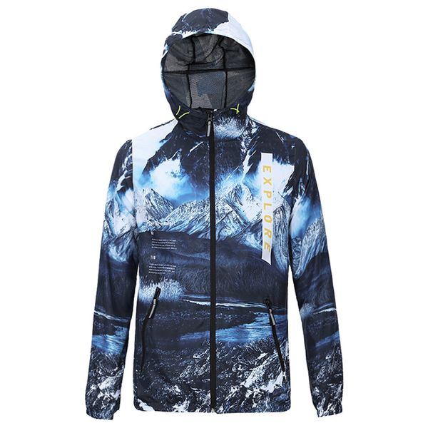 

plus size men's autumn winter long sleeve hooded waterproof jackets printed jackets mountaineering chaqueta chiporro hombre t#, Blue;black