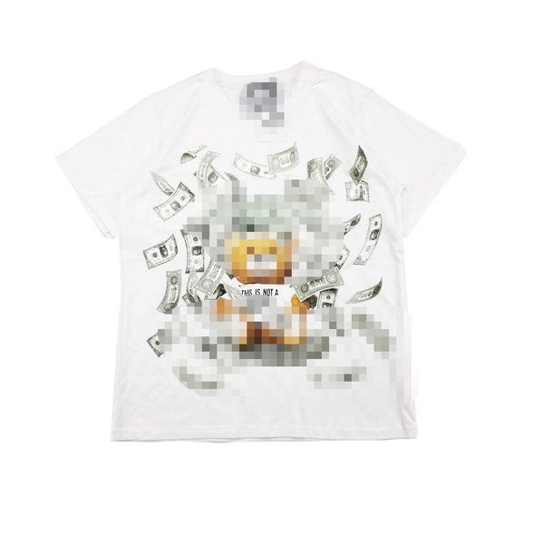 

2020 new brand summer designer tshirts women men t-shirt fashion short sleeve luxury bear stereoscopic t-shirt quility -xxl 2052002h, White