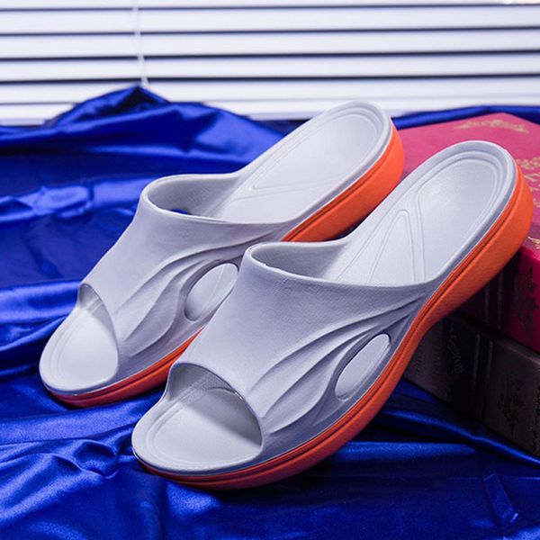 

2019 slippers men slippers couple outdoor and indoor slip-on flat non-slip man shoes flip flop zapatillas hombre slipper mens, Black