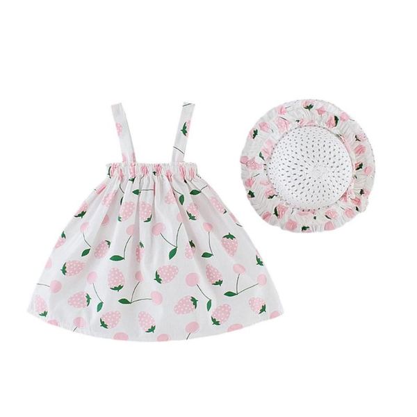 

baby girls summer sleeveless print princess dress toddler girls dresses clothes, Red;yellow