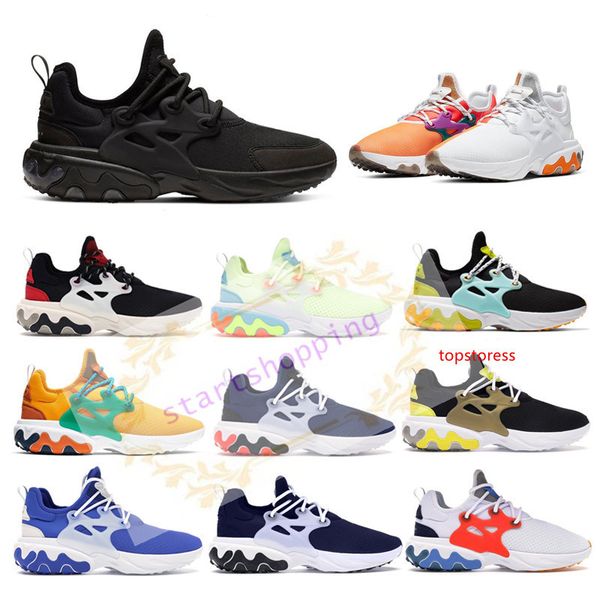 

2020 react presto beams men women running shoes triple black dharma hyper royal brutal honey mens breathable trainer sports runner