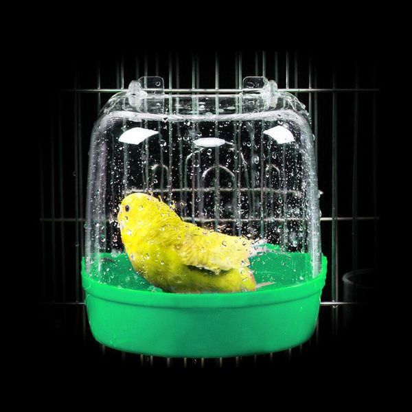 

pet hanging water bath tub for small bird parrots cage