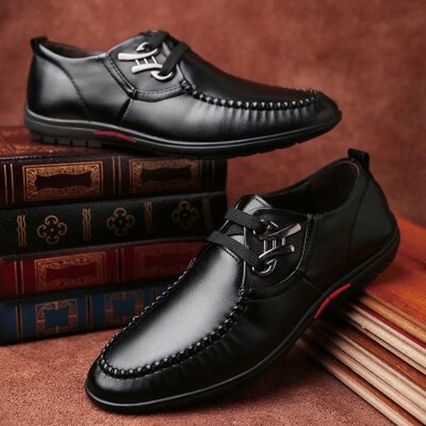 

aecbuy genuine leather shoes men formal oxfords shoes mens dress genuine leather 7pnxxpb19, Black
