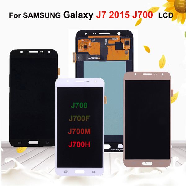 

for samsung galaxy j7 2015 j700 j700f j700m j700h lcd monitor touch screen digitizer component black platinum dhl ing