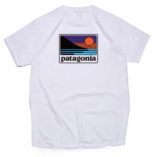 

patagonia summer wear designer original fashion shirt casual cotton tee sleeved t-shirt mens youth, White;black