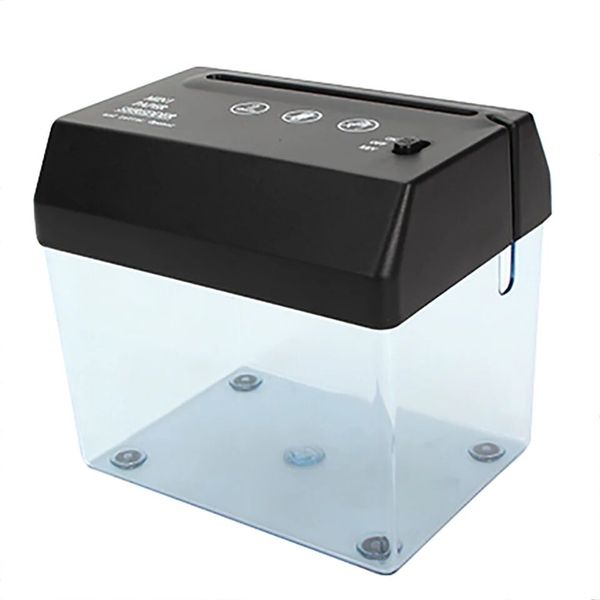 

automatic mini portable strip wastebasket dual-purpose school electric a6 folded a4 usb shredder paper deskcutting machine