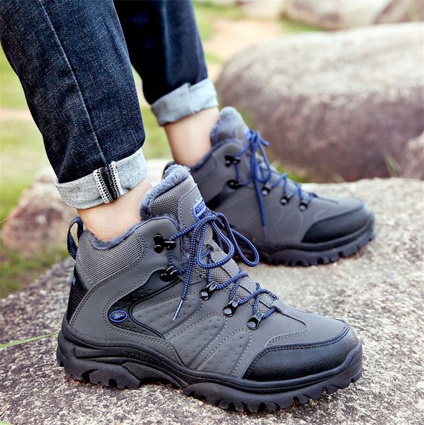 

upuper sneakers men's boots winter warm waterproof men hiking shoes men outdoor boots safety work shoes 2019