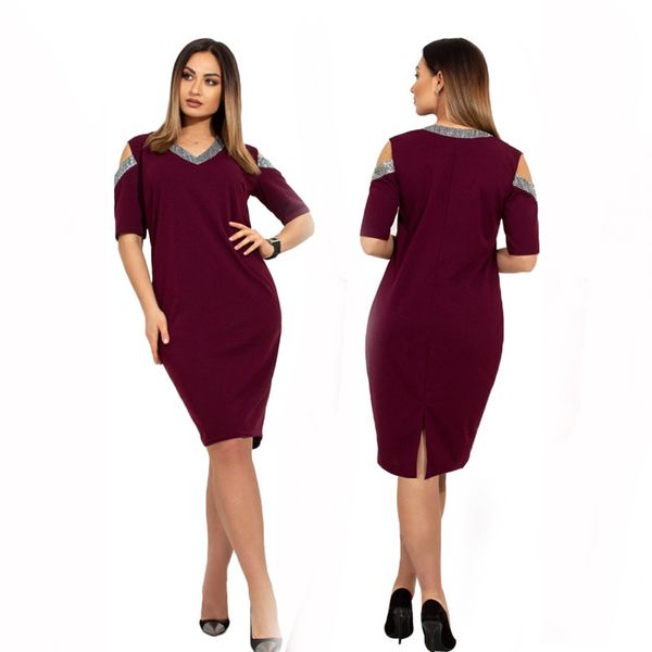 

2019 new designer summer женщины платье sexy большой размер женщина v шеи вскользь прямые платья 6xl крупногабаритные vestidos партия подарк, Black;gray