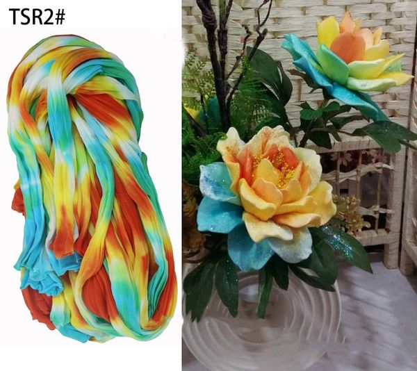 

2pcs/lot multicolor tensile nylon stocking flower accessories decorations material for making flowers wedding decorative