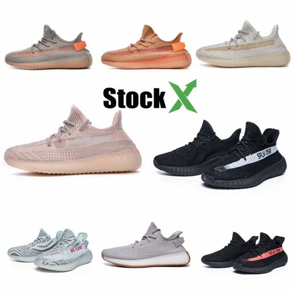 

designer shoes tail light running sneaker women men chaussures v2 yecheil marsh kanye west full reflective flax cinder scarpe air shoe #dss6