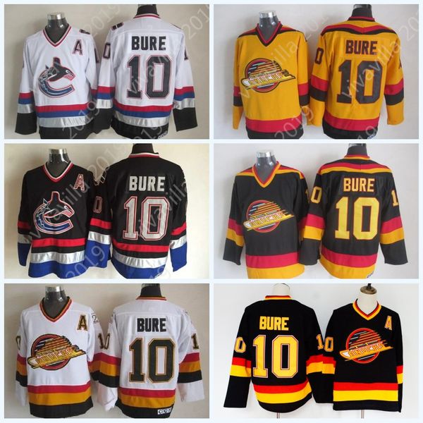 

10 Pavel Bure Vancouver Canucks Ice Hockey Jerseys Cheap Men Vintage 100% Stitched Jerseys Mix Order