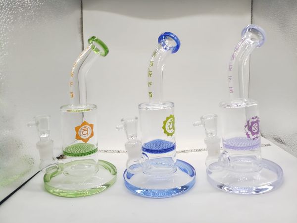 

HOT SELLING CHEAP PRICE HAND MADE 8 INCH HONEYCOMB PERC SMOKING ACCESSORY/BONG/CHAKRA WATER PIPE / WAX RIG
