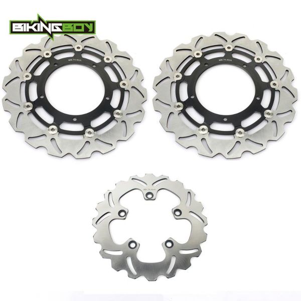 

bikingboy front rear brake discs disks rotors for fz1 / abs 06-14 fz1 fazer 2006-2012 n / na abs 06 07 08 09 10 11 12