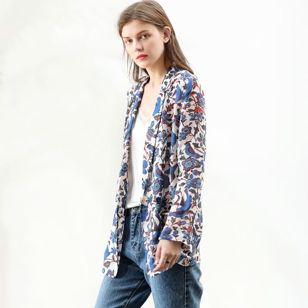

yangxun 2019 autumn 100% ramie chinese style women jacket zhi81451, Black;brown