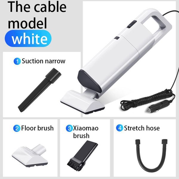 

12v 120w 2 in 1 car vacuum cleaner wet dry high power charging powerful cleaning
