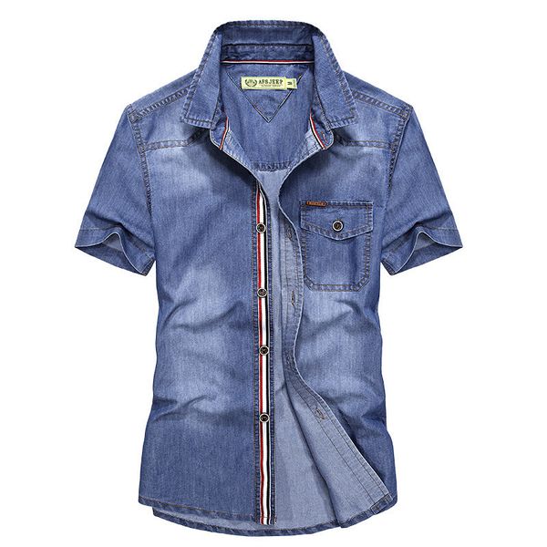 

2019 man cowboy short sleeve shirt leisure time pure cotton male shirt half sleeve inch unlined upper garment 1759, White;black