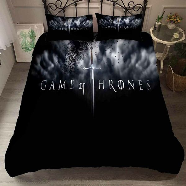 Sword Bedding Set Queen Size Fashionable High End Duvet Cover Game