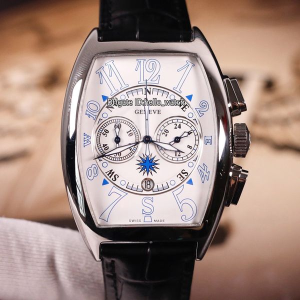 

новая мужская коллекция mariner date steel case белый циферблат 7080 cc at mar кварцевый хронограф miyota мужские часы кожаный ремешок мужск, Slivery;brown