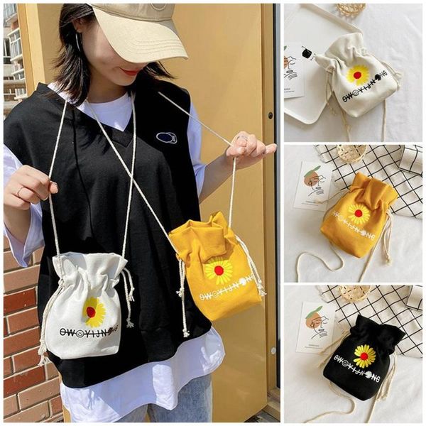 

girls lovely canvas messenger bag daisy shoulder bag student fairy department shoulder casual messenger bags crossbags