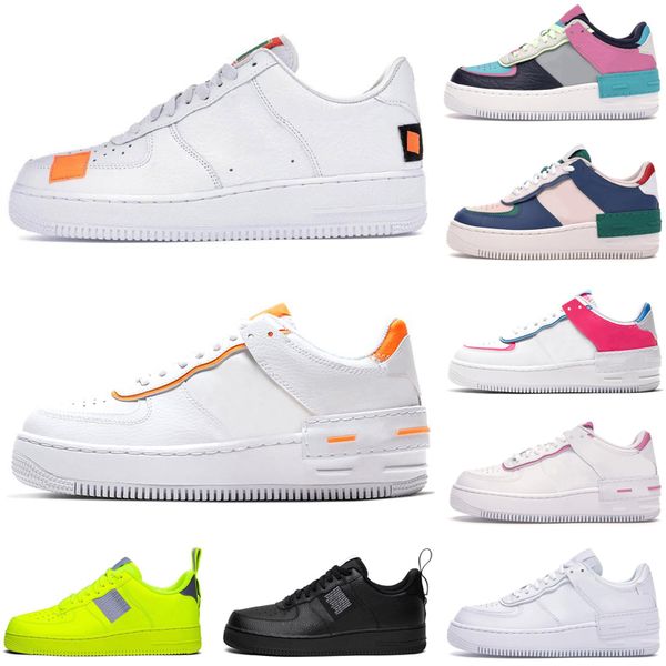 

2020 just white running shoes wt triple black total orange shadow beige pale ivory men women casual shoe skateboard platform des chaussures, White;red