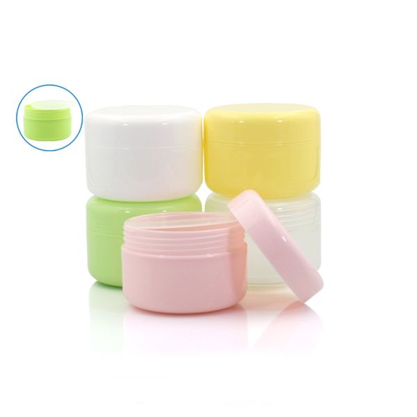 

18pcs 20ml 20 gram pp plastic jars with lids and inner liners empty lotion containers travel cream conta