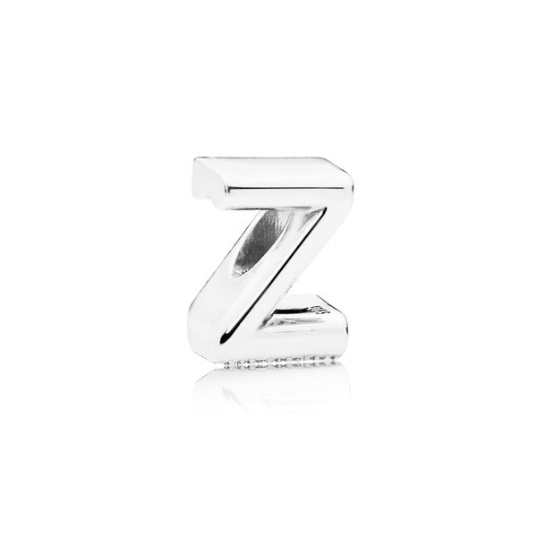 

new 100% 925 sterling silver original 797480 letter z charm beaded simple fashion women's jewelry suitable diy bracelet gift, Black
