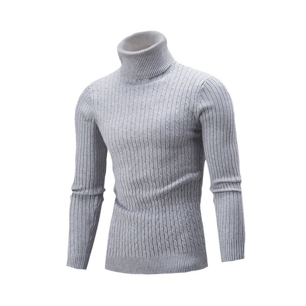 

2018 new pure color twist lapel sweater men's sweater fashion turtleneck men full solid mens sweaters 2018, White;black