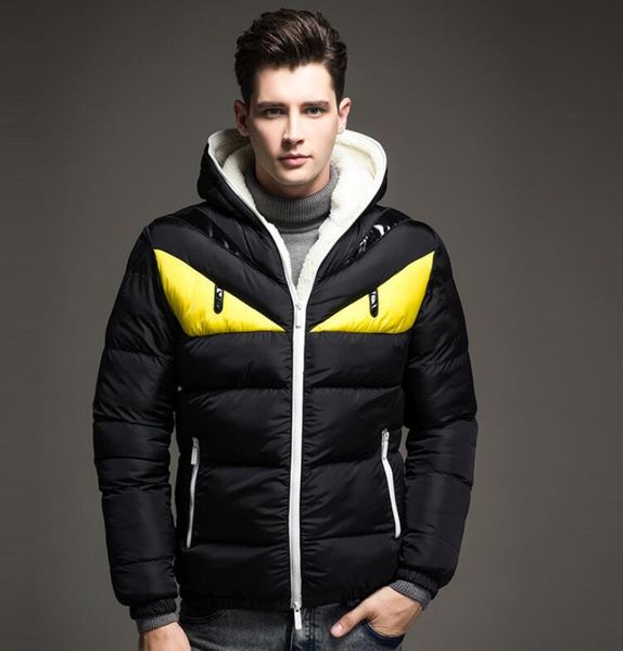 

mens 2020ss jackets fashion personality color matching cartoon printed cotton coat plus size m-4xl, Black;brown