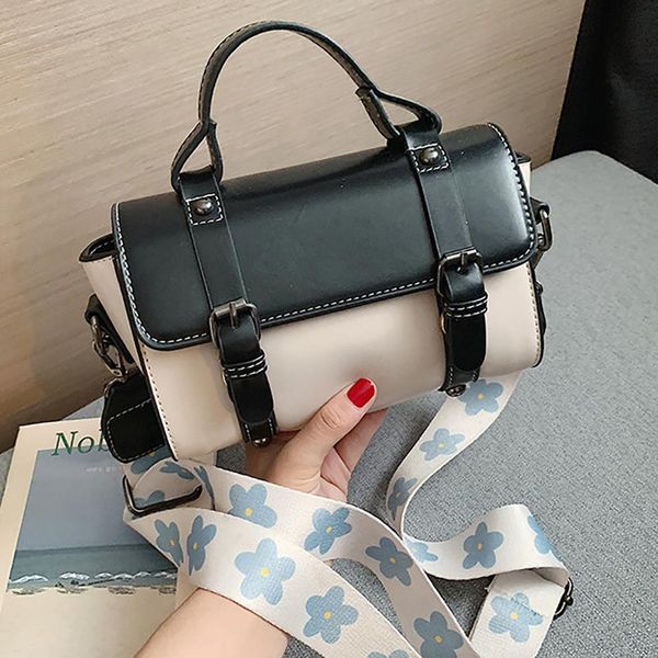 

simple patchwork colors cross body bag for women 2019 coin purse flap cover hasp bag luxury handbags small shoulder #15