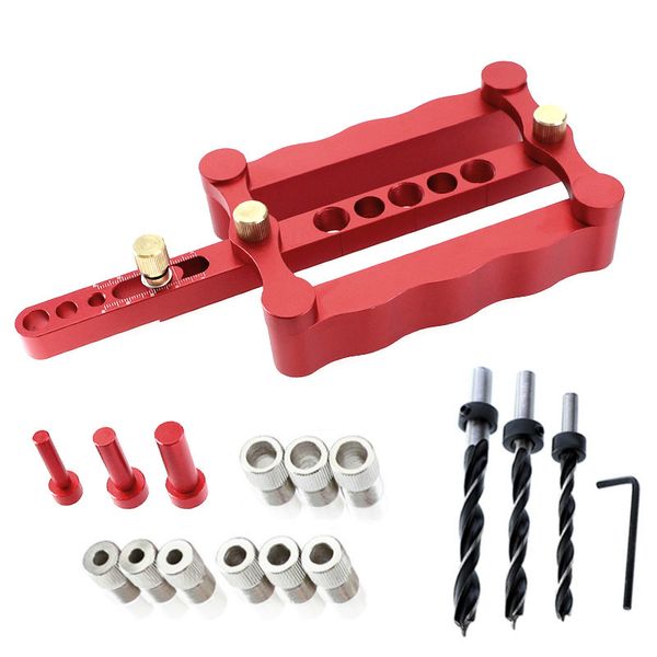 

precise self centering dowelling jig metric dowel 6/8/10mm drilling tools for wood working woodworking joinery punch locator