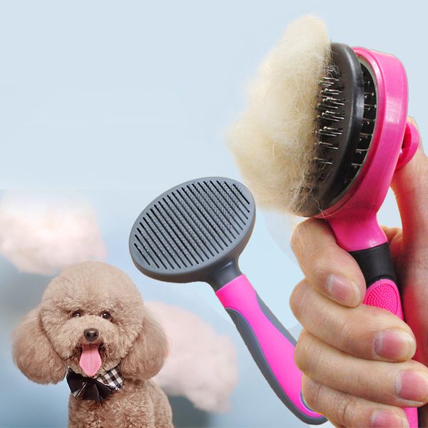 Инновации Pet Combs Собака Кошка Удаление волос Кисти Комбинированные Уход за уходом за уходом за уходом за уходу за животными Волос Триммер Гребень для кошек Собаки Поставки DBC BH2861