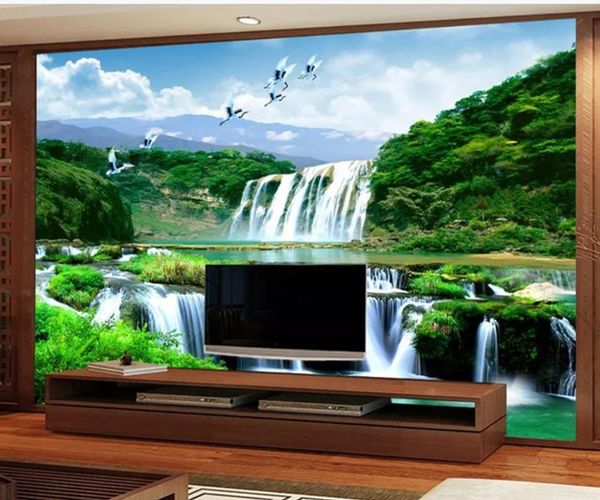 

китайский пейзаж фотообои 3d обои 3d обои для тв фоне