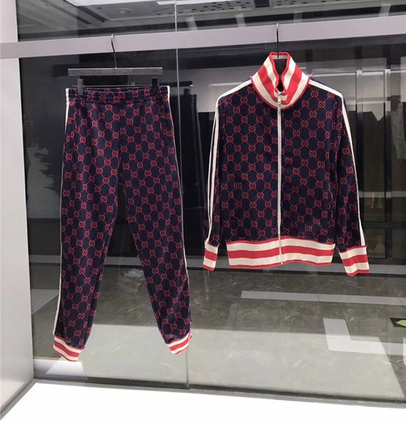 

2019 luxury men's tracksuits jackets medusa sports suit fashion sportswear sweatshirts suits men coats casual tracksuit jacket sets, Gray