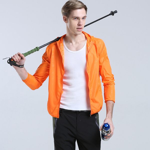 

summer outdoor quick dry sun-protective jacket plus 4xl hiking camping running fishing waterproof clothing protection uv, Blue;black