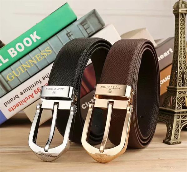 

020 luxury designer of mens and women belt with fashion big buckle real leather h r luxury belts with box, Black;brown