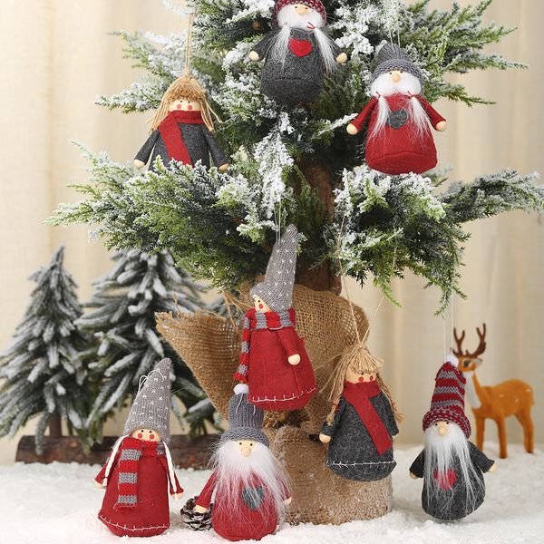 

2020 merry christmas ornaments christmas gift santa claus snowman tree toy doll hang decorations for home enfeites de natal