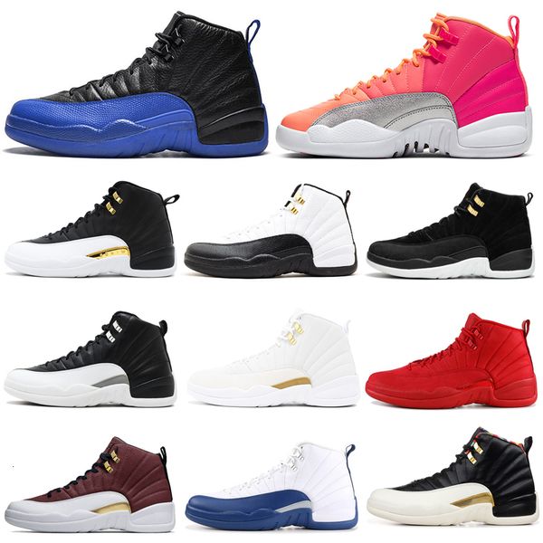 

discount dark grey 12s men basketball shoes 12 reverse taxi game royal wings punch mens trainers sports sneakers 7-13