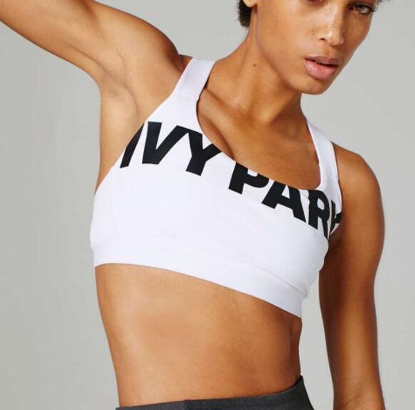 

Womens Athletic Bras IVY PARK Letter Print Sleeveless Short T-Shirts GYM Casual Bras Beyonce Tops Crew Neck Jogger Vests Bras