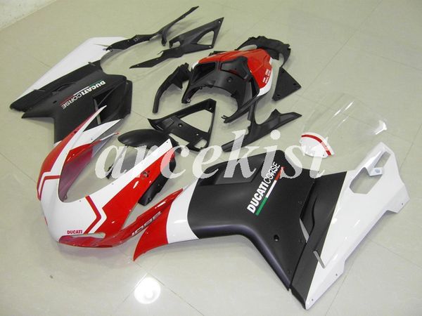 

4 подарки новый abs инъекция полный обтекатели комплекты подходят для ducati 848 evo 1098 1198 1198s 2007 2008 2009 2010 2011 2012 body набо