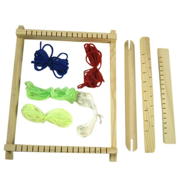 

new-wood knitting loom yarn shuttle comb diy handmade craft tool, Black
