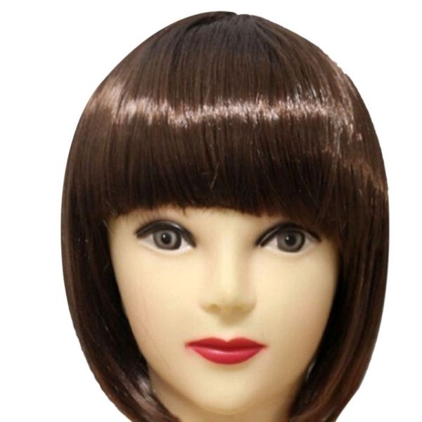 

2017 new women short bob hair wig straight bangs cosplay party stage show 13 colors party supplies 2018