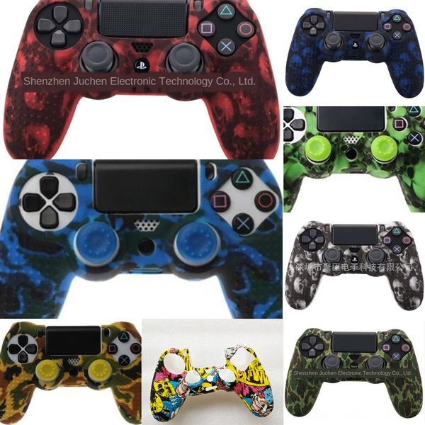 

nxmr5 black non-slip red soft silicone for gel skin blue case cover rubber ps4 controller